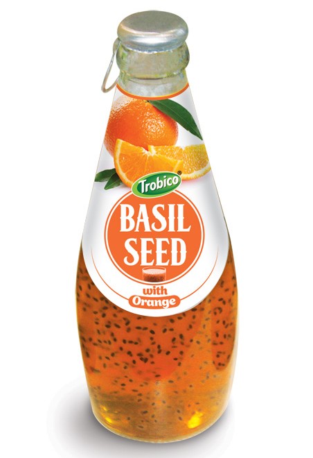 Basil seed with orange flavor 290ml